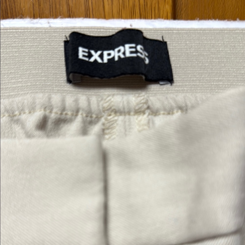 Express Beige Ankle Pants
